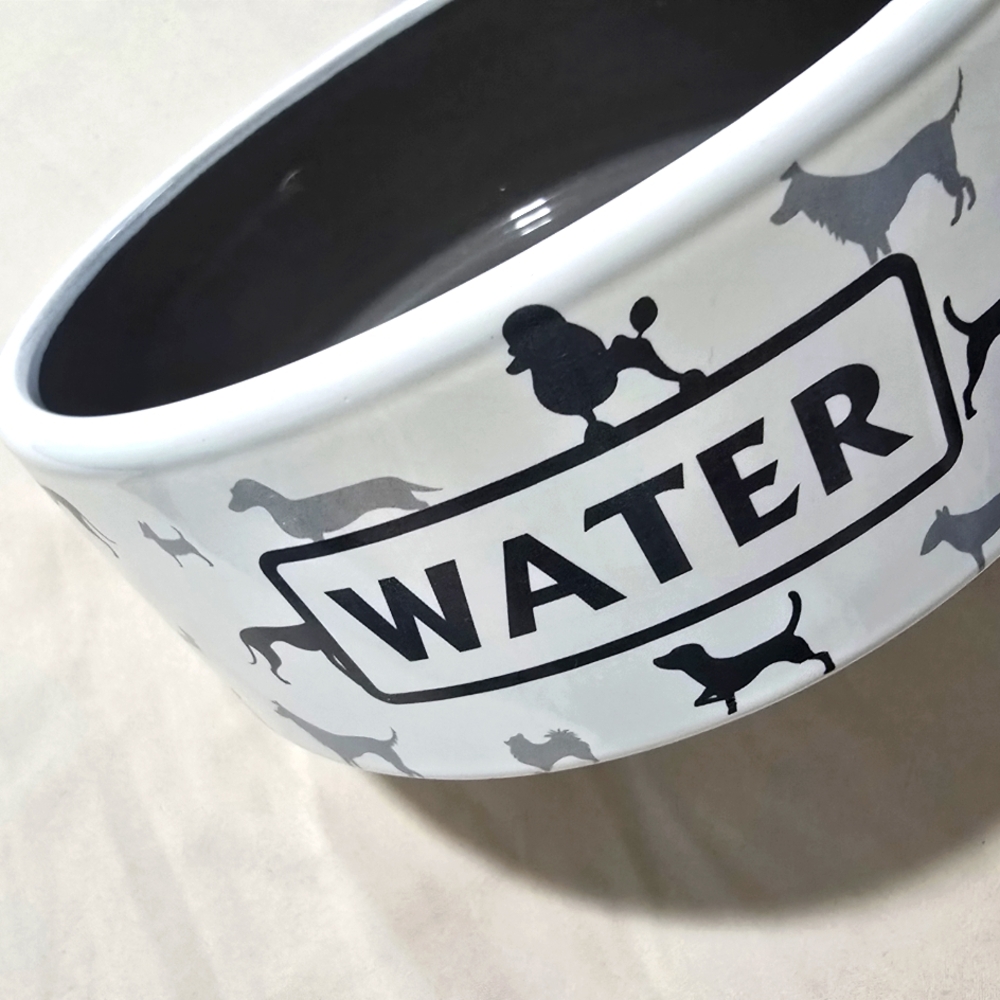 Paw Stone Dog Water Bowl